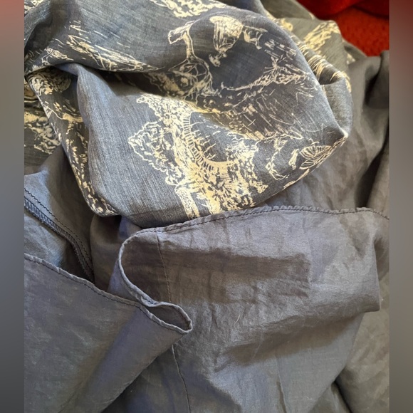 LoveShackFancy Dress Bridget Frayed Maxi in Blue Storm - Picture 9 of 13